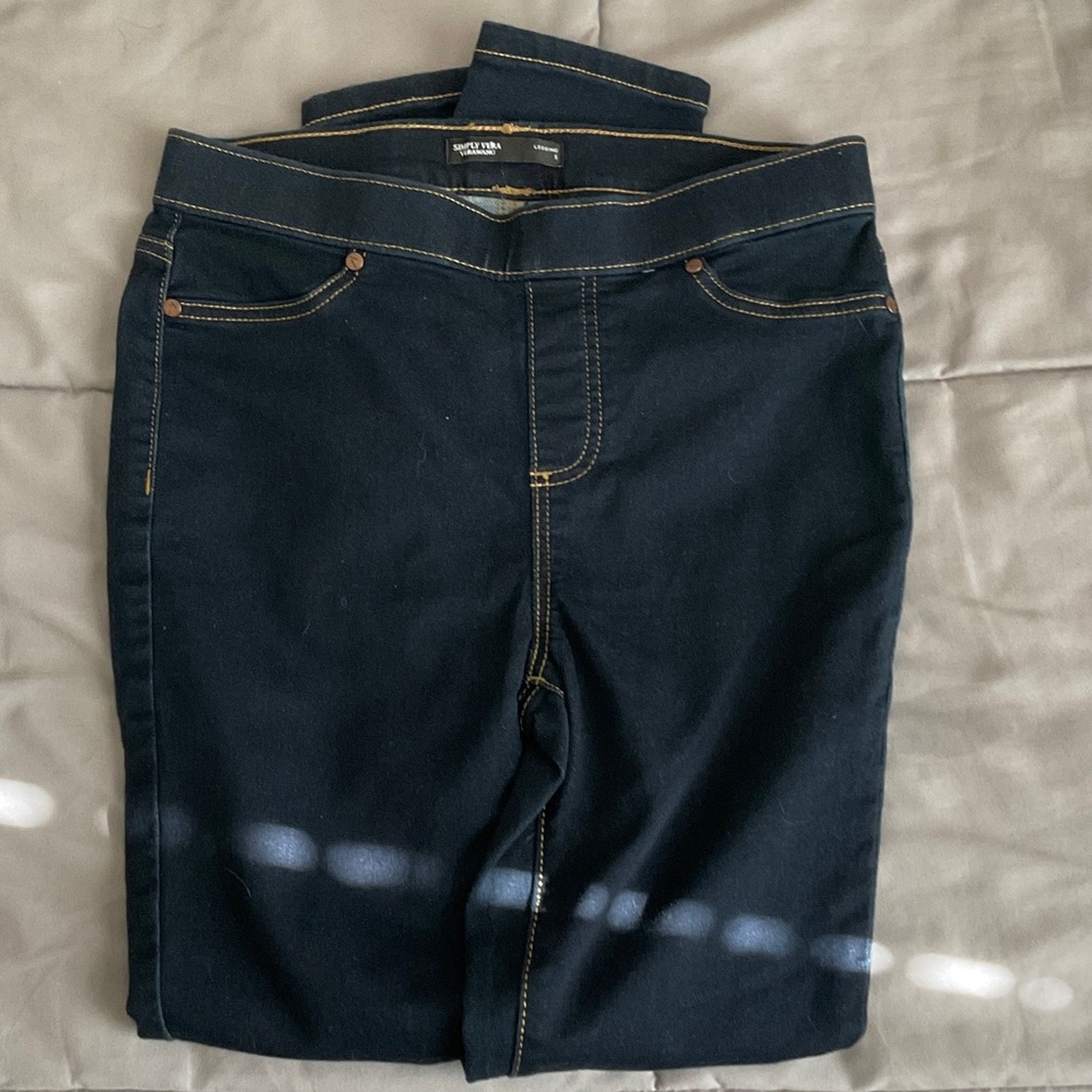Simply Vera Vera Wang Women's Dark Blue Jeggings